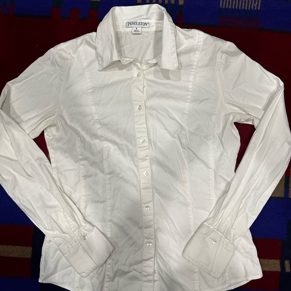 Pendleton Cream Button-Up Blouse - Picture 1 of 2